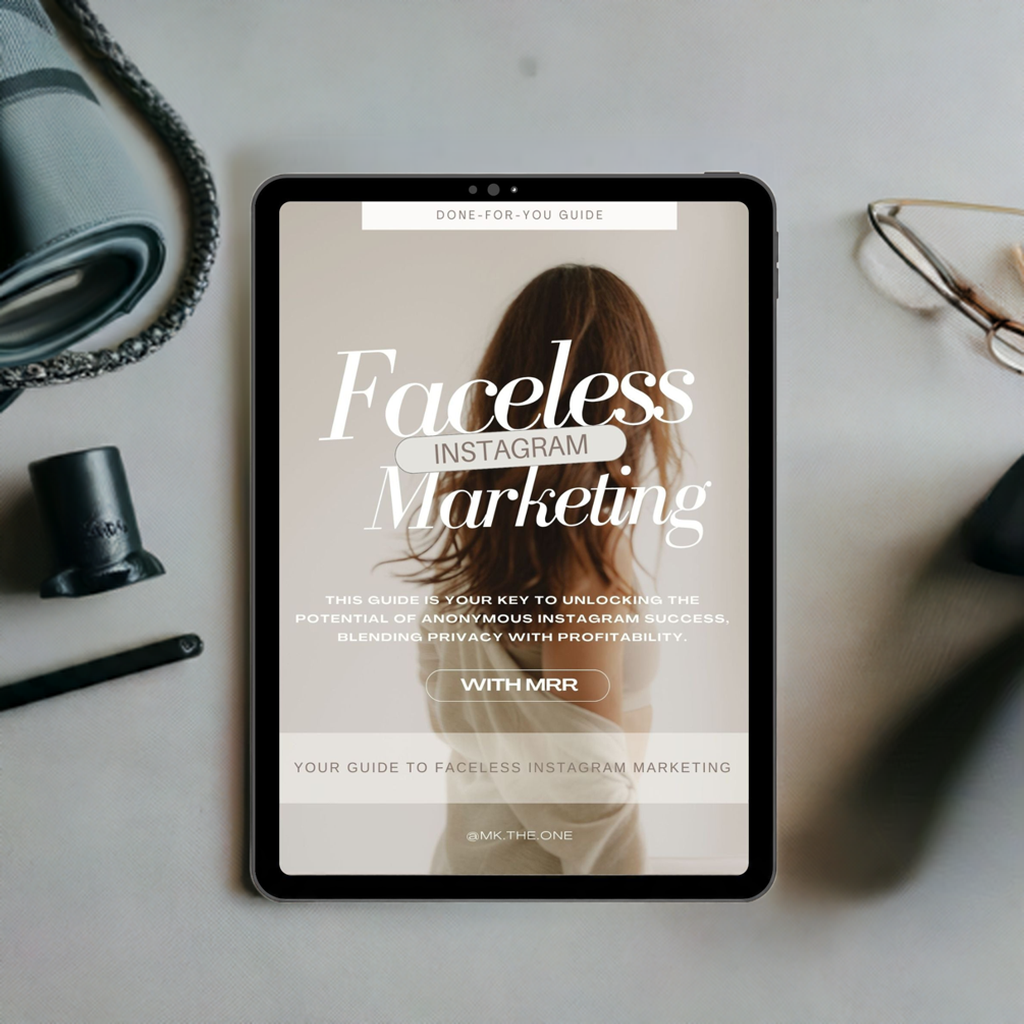 Faceless Instagram Marketing Guide (with Resell Rights)